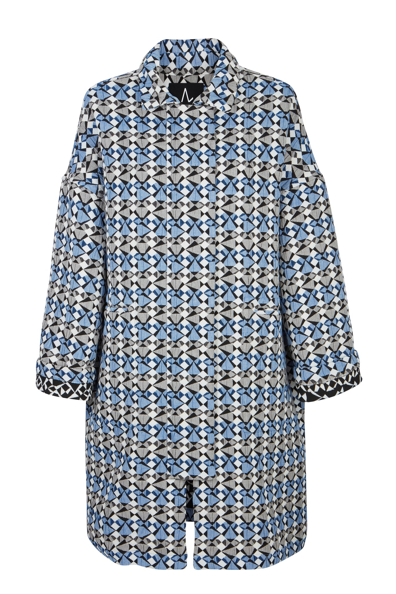 JOOP Jacket geo black/white/BLUE LAST PIECE